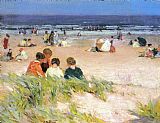 Edward Henry Potthast Canvas Paintings - By the Shore